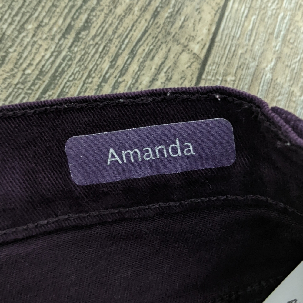 Women's Gloria Vanderbilt Dark Purple Denim Jeans - Picture 6 of 10
